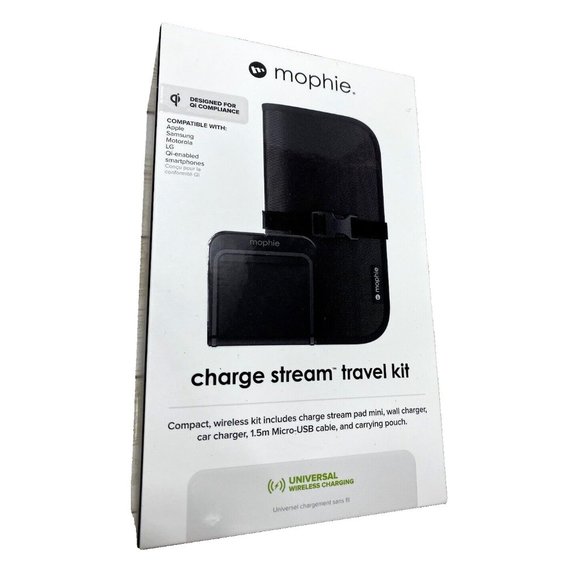 Mophie Travel Kit Wireless Charging for iPhone X and Other Qi-Enabled Smartphone - Picture 1 of 6